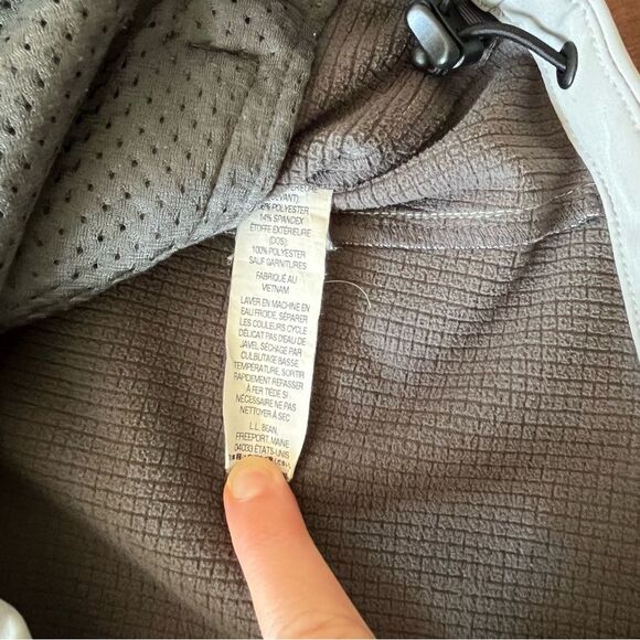 L.L.Bean Men's Jacket Windproof Softshell Coat Size Small Gray - Picture 6 of 10